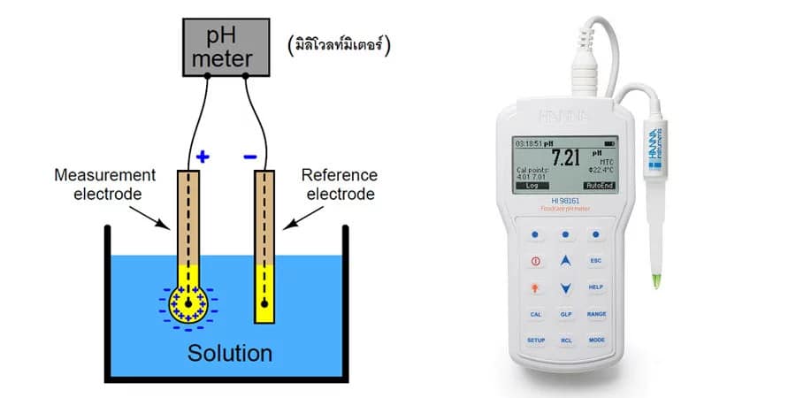 หลักการของ pH meter