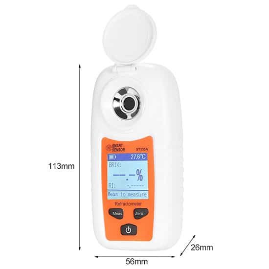 ST335A Digital Refractometer Sugar Brix Meter 0~35% ความแม่นยำ